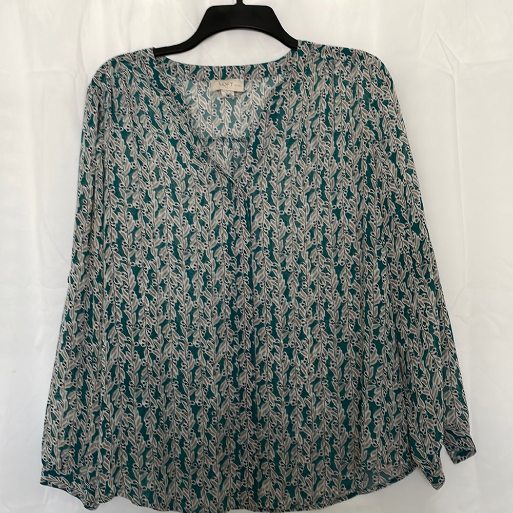 Loft Petites Sheer Top